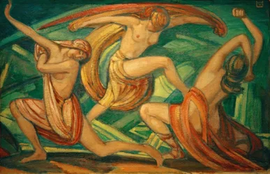 Drie dansende vrouwen