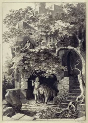 Compositieontwerp uit de studietijd aan de Academie van Dresden