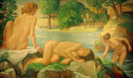 Zomer (vrouwen bij de vijver)