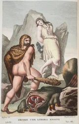 Hercules redt Hesione, Boek XI, illustratie uit Ovidius