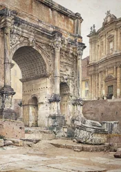 De Boog van Septimius Severus in Rome