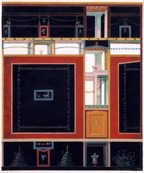 Muurdecoraties uit het Huis van Aulus Vettius, Pompeii, ca. 36-39 AD, 1897