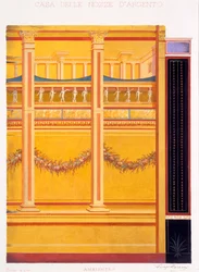 Muurschilderingen uit het Huis van de Zilveren Bruiloft, Pompeii, 1897