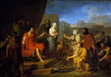Continentie van Scipio (olieverf op doek)