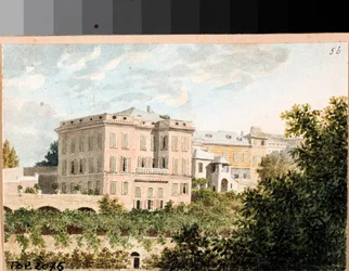 Uitzicht op villa Cambasio, Genua