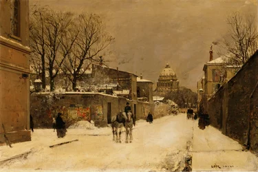 Een straat bij Les Invalides, Parijs