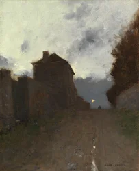 Montmartre bij schemering