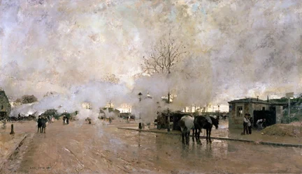 Rook op de Parijse Circuitlijn, 1885