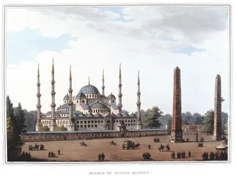Moskee van Sultan Ahmed (1609-1616), Istanbul. in 