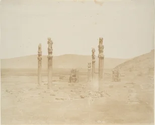 Ruïnes op het eerste terras, Persepolis, 1858