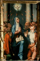 Het wonder van PentecoSt (schilderij op doek)