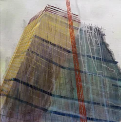 Metastructuur IX, 2016 (olieverf op doek)