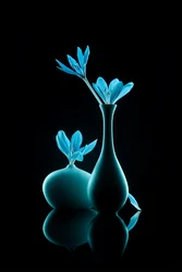 Lichtgevend blauw stilleven