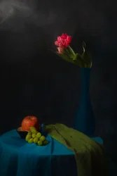 Sfeervol stilleven met tulpen