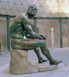 Bokser van Thermon, Hellenistisch bronzen standbeeld, ca. 1e eeuw AD