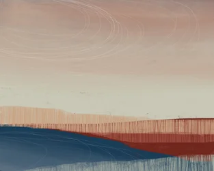 Abstract: Zonsondergang in de woestijn
