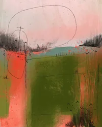 Abstract: Landschap op het platteland