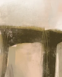 Aards, abstract landschap