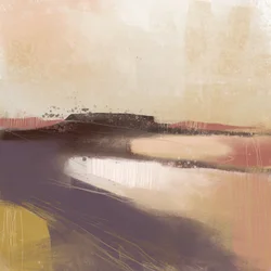 Aards, abstract landschap