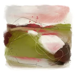 Ingetogen abstract landschap