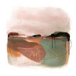 Rustig abstract landschap