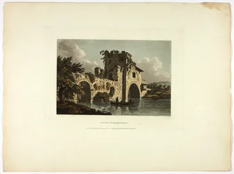 Ponte Nomentano, plaat zevenentwintig uit Ruïnes van Rome