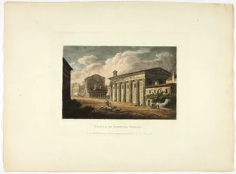 Tempel van Fortuna Virilis, plaat vierendertig van de Ruïnes van Rome