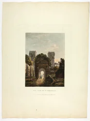 De poort van Sint-Sebastiaan, plaat zeventien uit de ruïnes van Rome