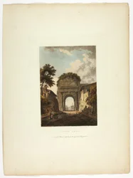 De boog van Titus, plaat tien van de ruïnes van Rome