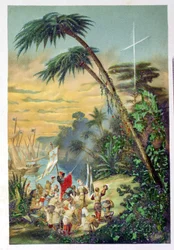 De ontdekking van de Nieuwe Wereld door Christoffel Columbus (1451-1506) 1892