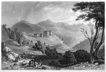 Het dorp Naree, India, c1860