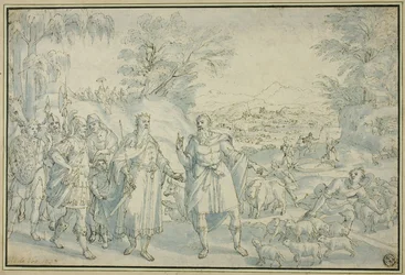 De ontmoeting van Abraham en Melchizedek