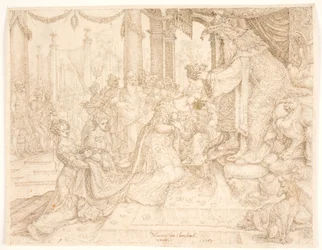 Esther gekroond door Ahasveros