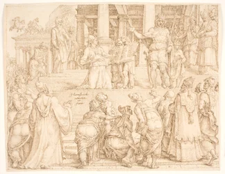 De verbondsark wordt voorgelezen aan de inwoners van Jeruzalem