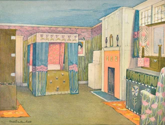 De Decoratie van een Kleine Slaapkamer, c1899