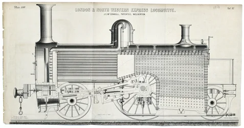 London and North Western Express Locomotive plaat 138