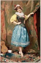 Het kostuum (Een vrouw met een gitaar), 19e eeuw