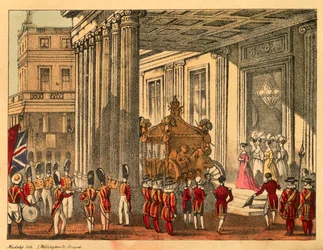 Hare Majesteit verlaat Buckingham Palace