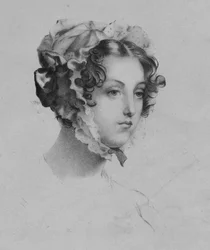 Vrouw met een hoed, 1820s