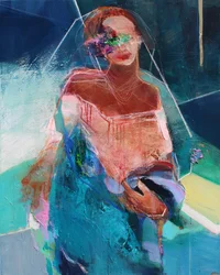 Inner Space 3, 2020 (acryl en pastel op doek)