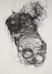 Torso 3, 2022 (houtskool op papier)