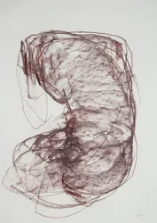 Torso 5, 2022 (houtskool op papier)