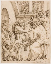 Christus gekroond met doornen, ca. 1548
