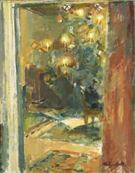 Kerstboom in de Salon van Kilo Manor, Begin 1920s