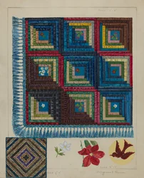 Quilt - Log Cabin patroon