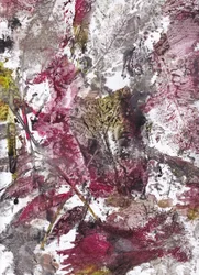 Crimson Botanische afdrukken