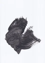 Dynamisch zwart abstract
