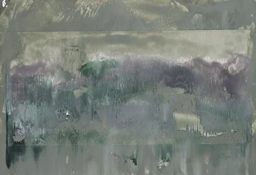 Mistig abstract landschap