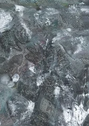 Stemmingsvolle, gestructureerde abstracte kunst