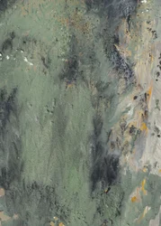 Gedempt groen, abstracte stroming